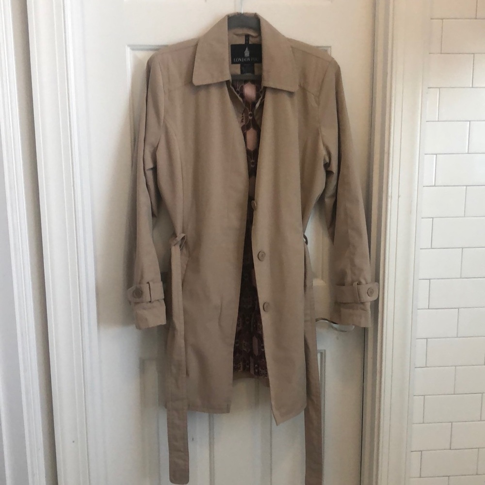 London Fog Beige Trench Coat